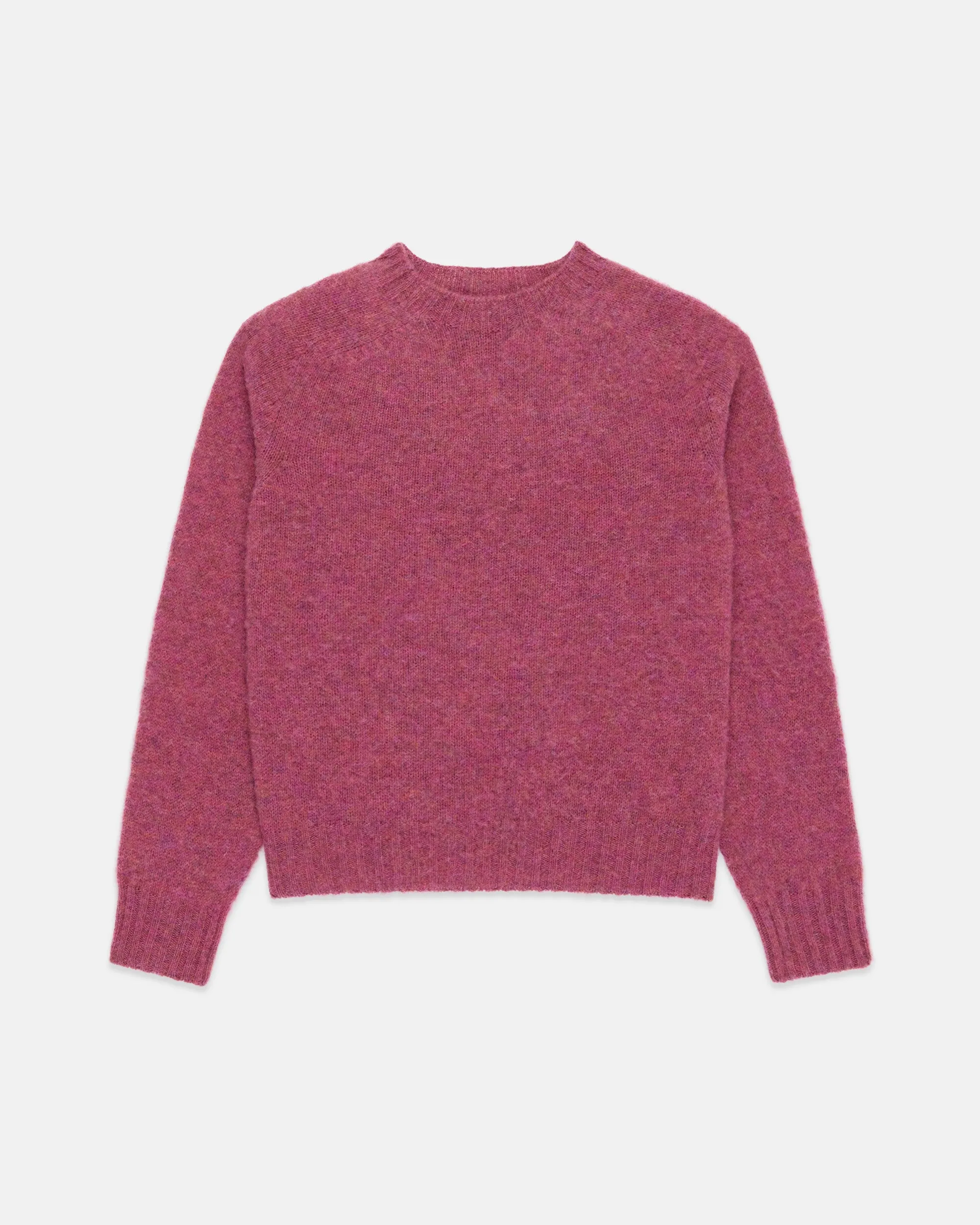 Made-in-Scotland Women's Dark Pink Shaggy Dog Sweater sold by J. Press product image thumbnail 2