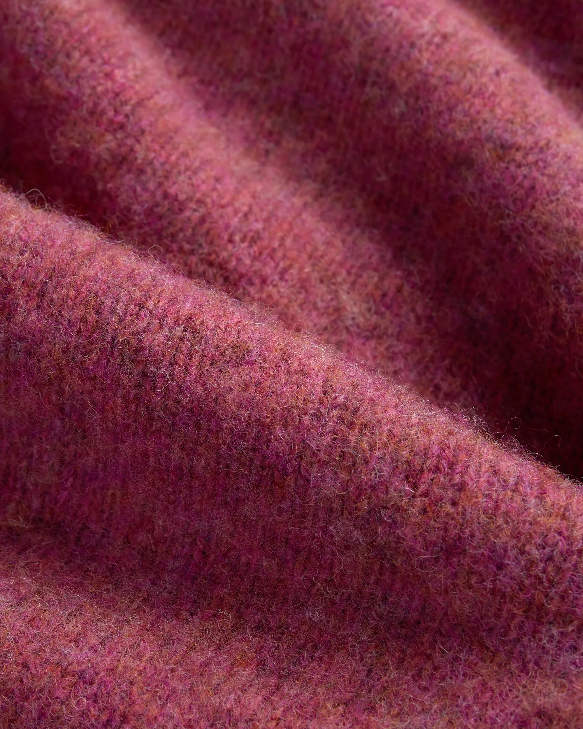 Made-in-Scotland Women's Dark Pink Shaggy Dog Sweater sold by J. Press product image thumbnail 3