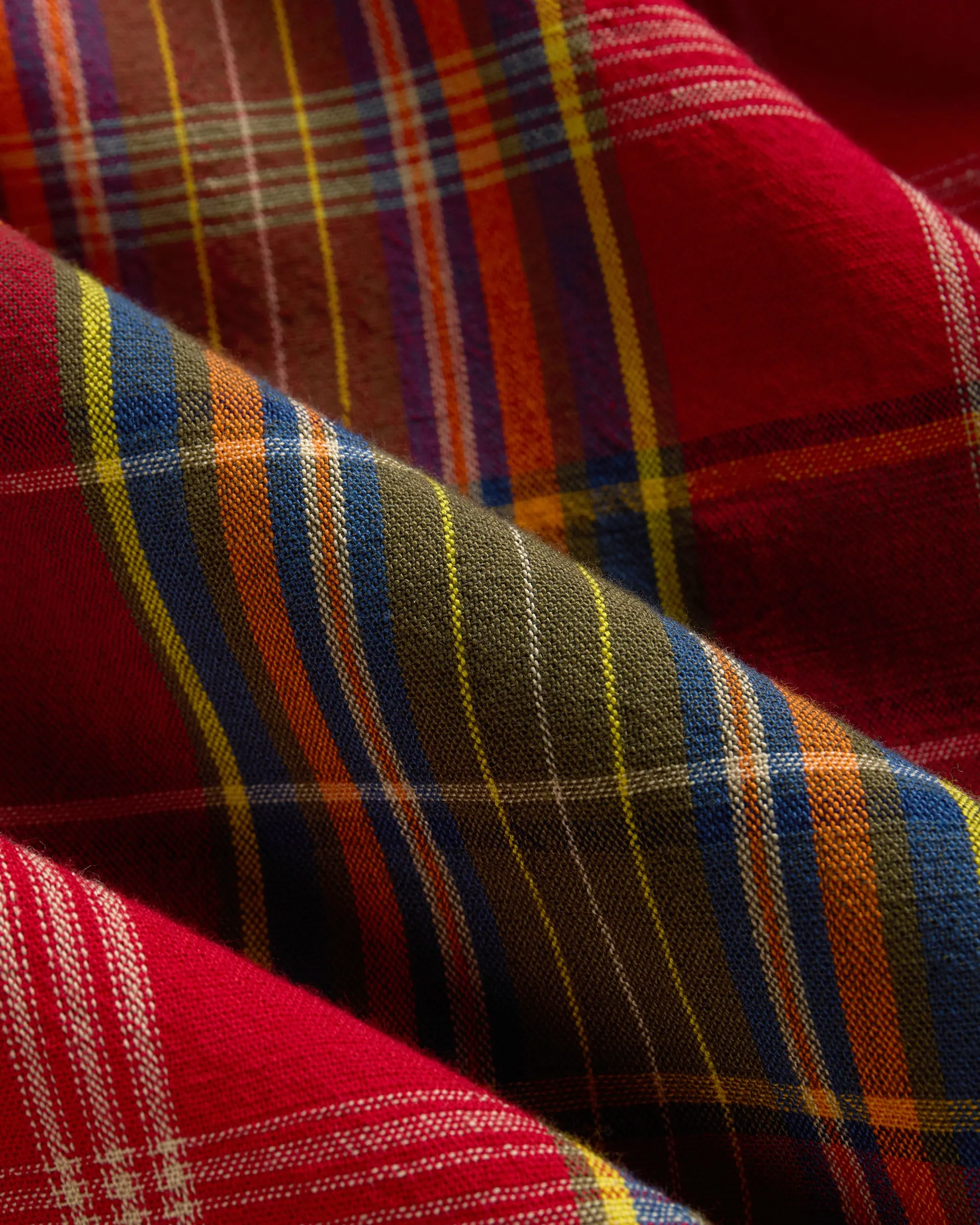 Handloomed Red Plaid Shirt sold by J. Press product image thumbnail 3