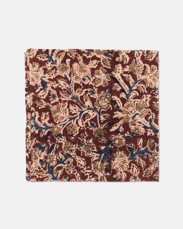 Batik Print Madras Pocket Square made by J. Press