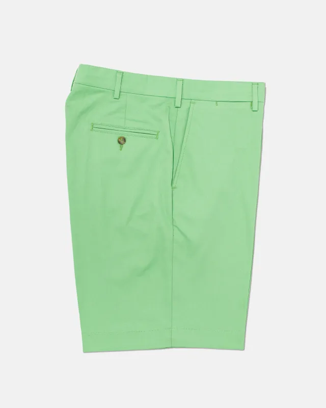 WASHED TWILL CHINO CLASSIC SHORTS - GREEN made by J. Press
