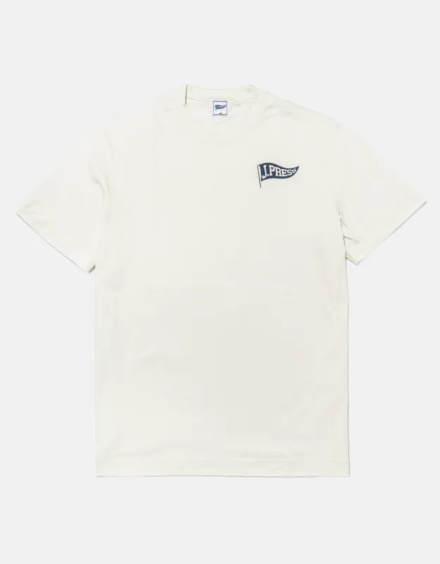 J. PRESS T-SHIRT - WHITE made by J. Press