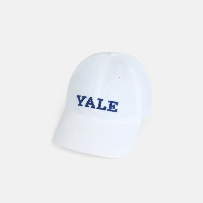 Yale University Text Needlepoint Hat made by J. Press