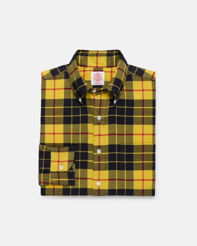 Made-in-USA Dress MacLeod Tartan Flannel Sport Shirt - Classic Fit made by J. Press