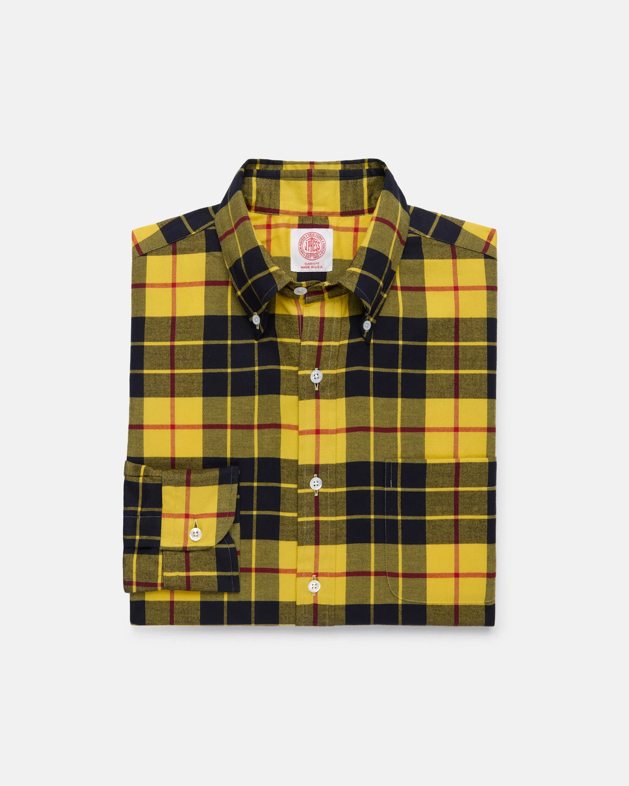 Made-in-USA Dress MacLeod Tartan Flannel Sport Shirt - Classic Fit sold by J. Press