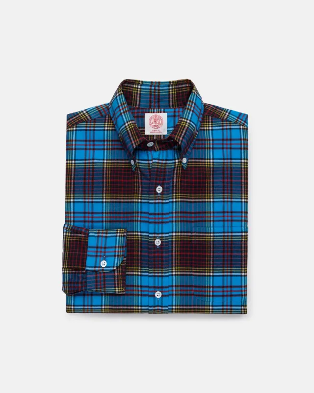 Made-in-USA Anderson Tartan Flannel Sport Shirt - Classic Fit made by J. Press