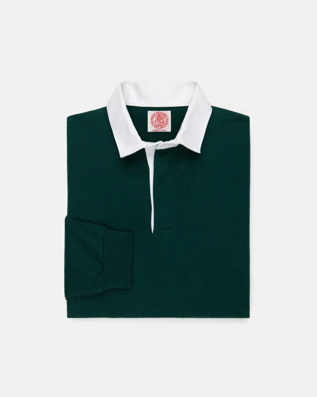 Made-in-USA Green Cotton Rugby made by J. Press