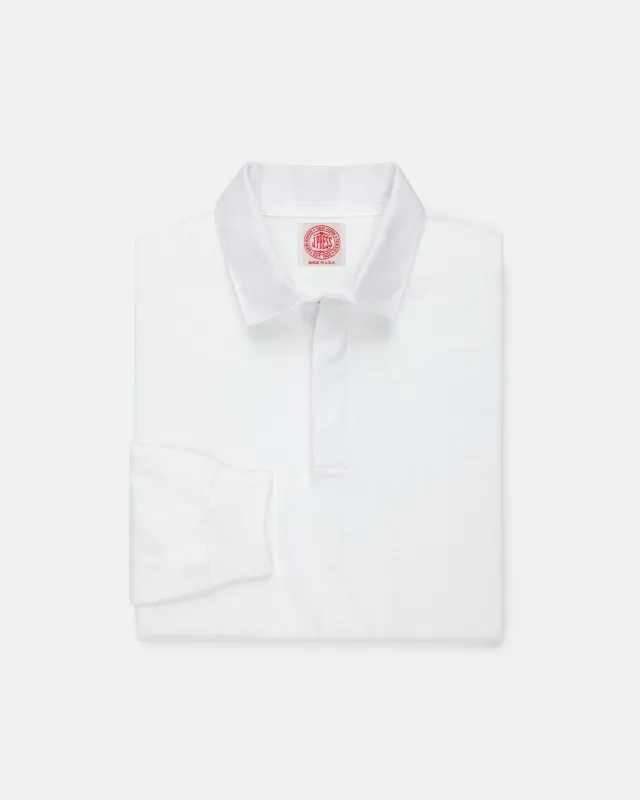 Made-in-USA White Cotton Rugby made by J. Press