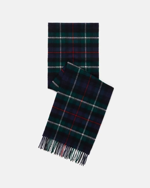 Made-in-Scotland Mackenzie Tartan Cashmere Muffler made by Johnstons of Elgin