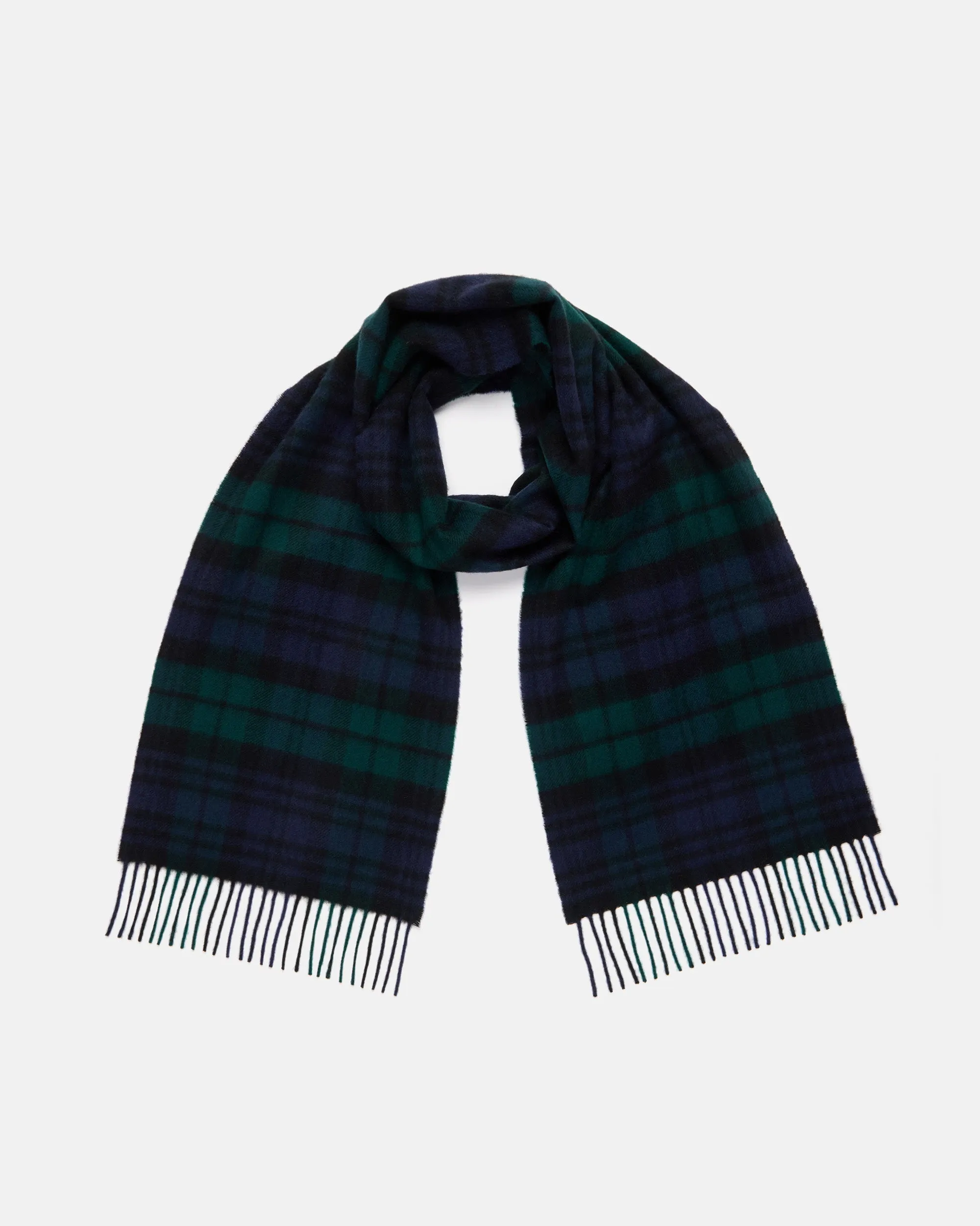 Made-in-Scotland Blackwatch Tartan Cashmere Muffler sold by J. Press product image thumbnail 2