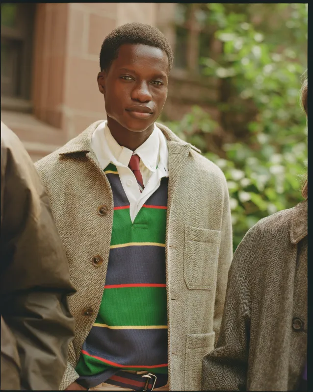 Argyll & Sutherland Stripe Cotton Rugby made by J. Press