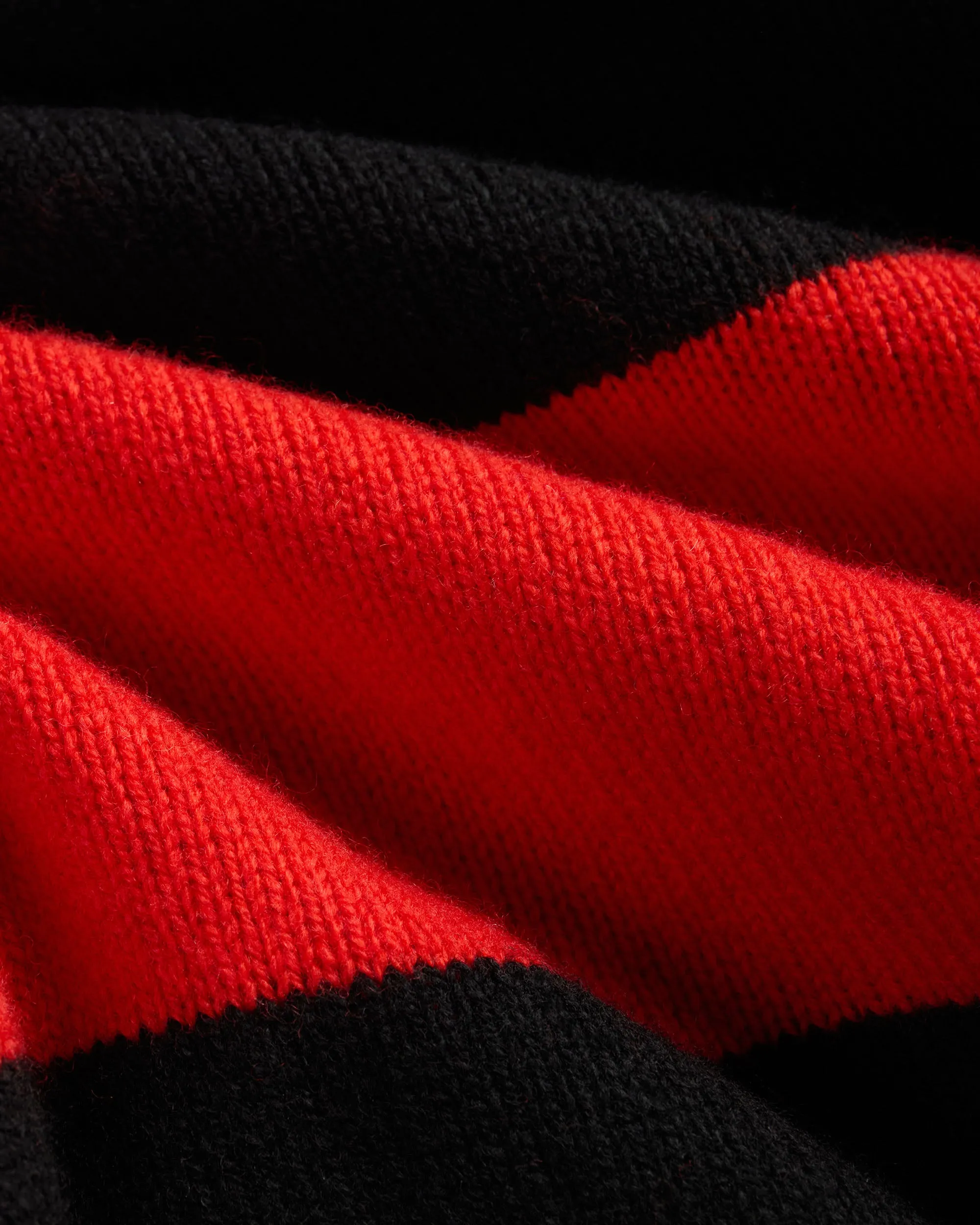 Made-in-Scotland Red & Black Rugby Sweater sold by J. Press product image thumbnail 3