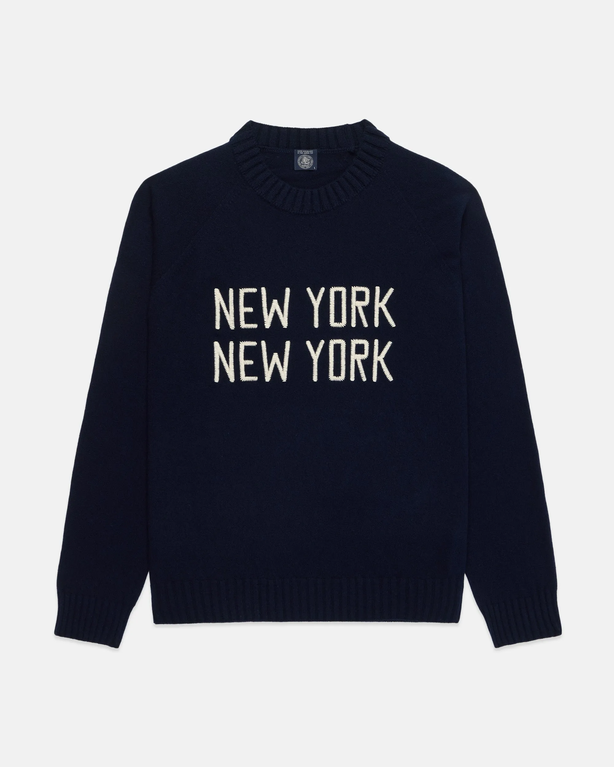 Made-in-England "New York New York" Duke of Devonshire Sweater sold by J. Press
