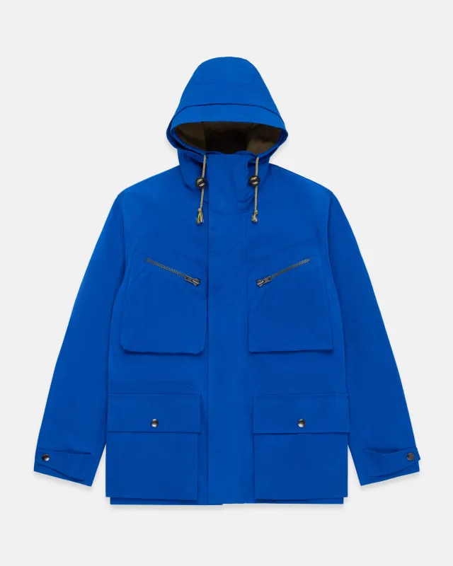 Made-in-England Royal Blue Ventile Cotton Anorak made by Gloverall