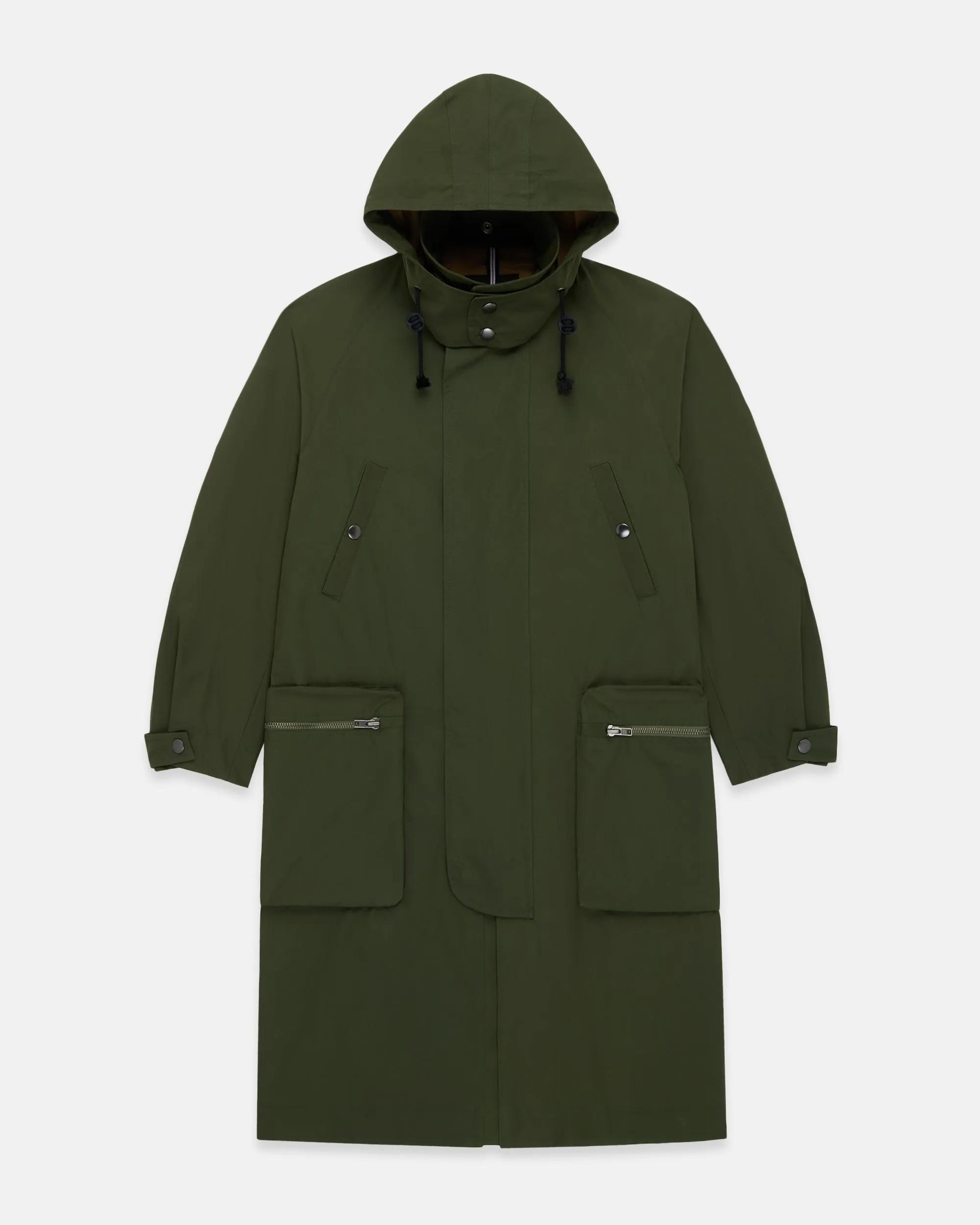 Made-in-England Olive Ventile Cotton Stanley Parka sold by J. Press product image thumbnail 2