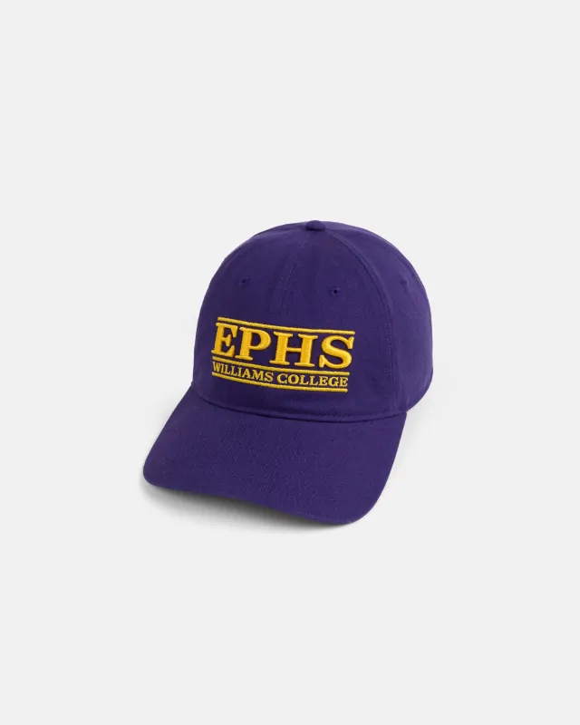 Williams College "Ephs" Three-Bar Dad Hat made by J. Press