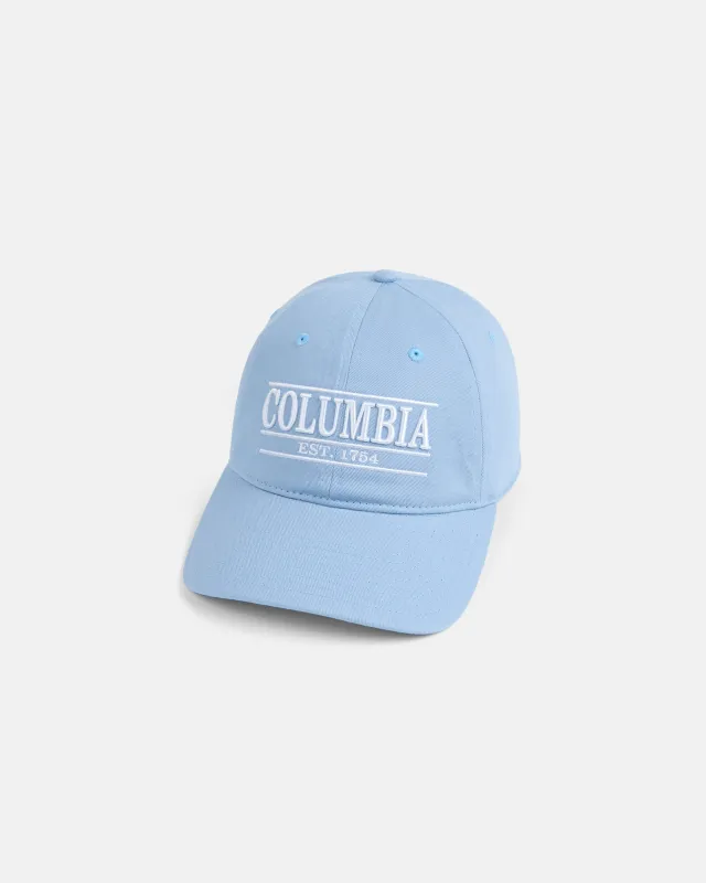 Columbia Light Blue Three-Bar Dad Hat made by J. Press