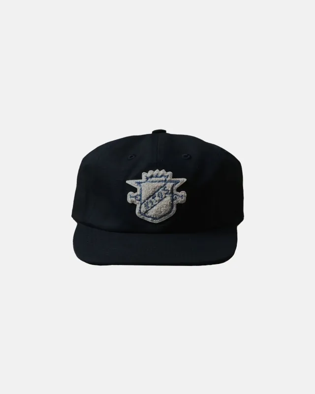 Vito's Black Chenille Crest Cap made by J. Press