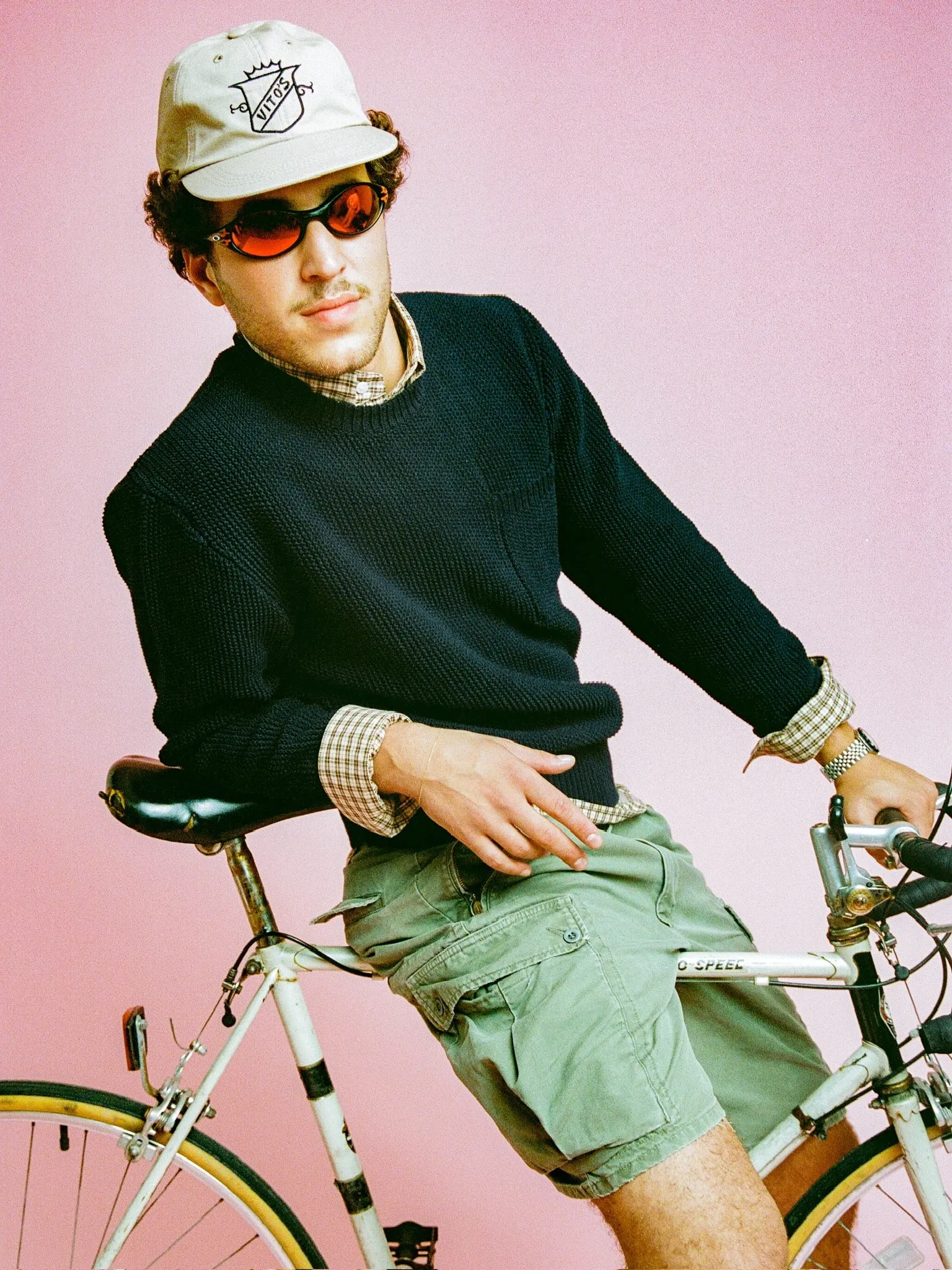 Vito's Navy Crewneck Cotton Pocket Sweater sold by J. Press product image thumbnail 5