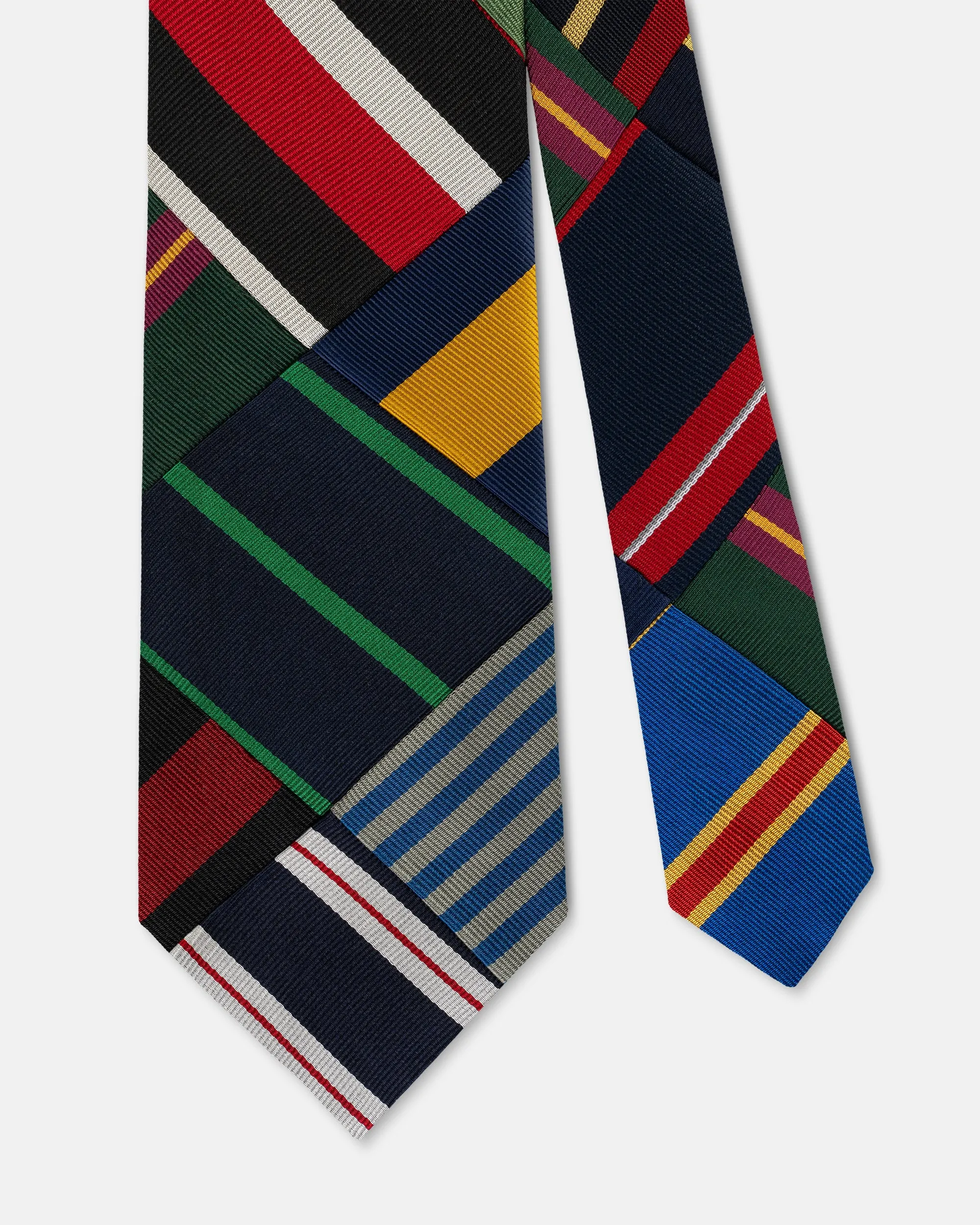 Made-in-USA Patchwork Stripe Tie sold by J. Press product image thumbnail 2