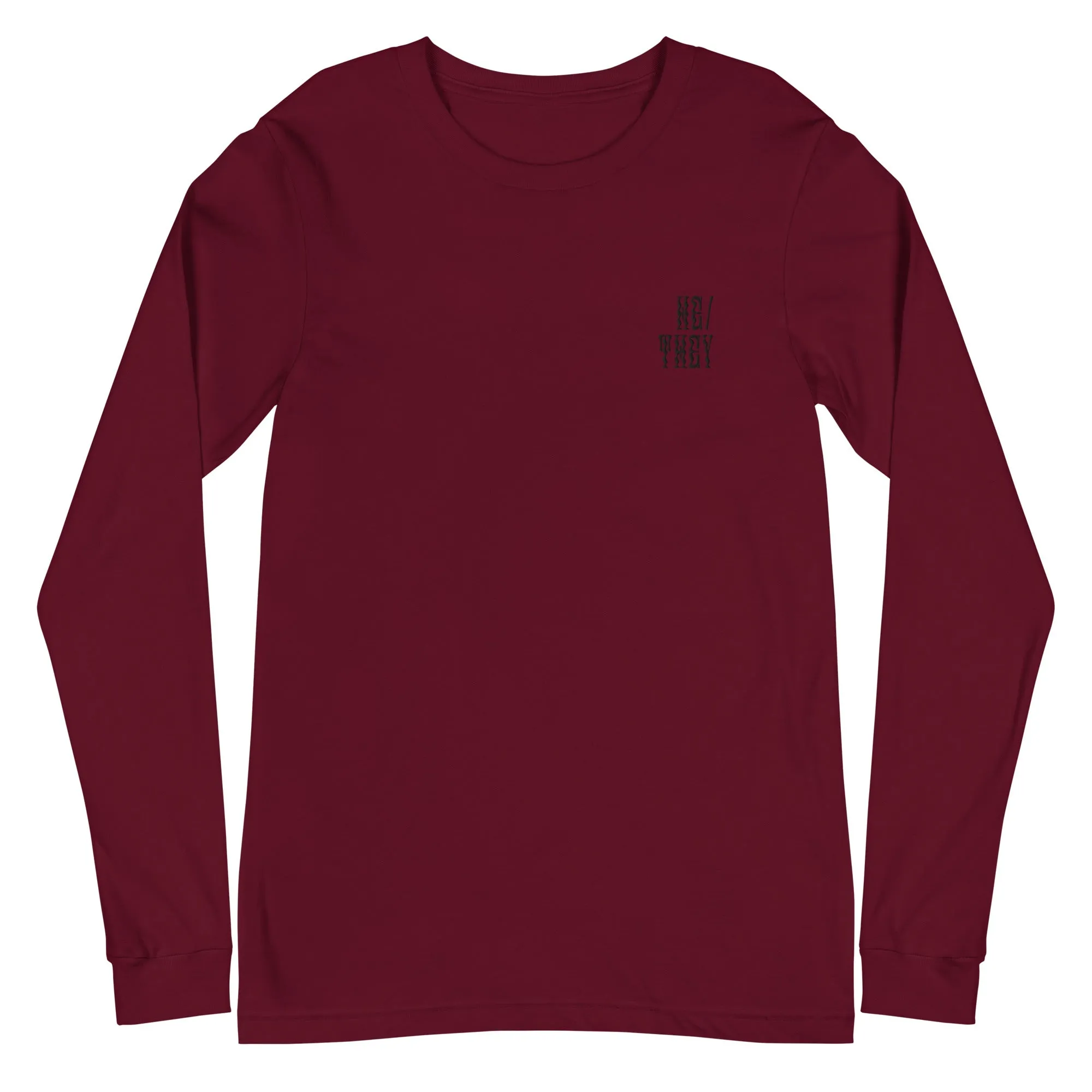 HE/THEY LONG SLEEVE TEE sold by Otherwild product image thumbnail 5
