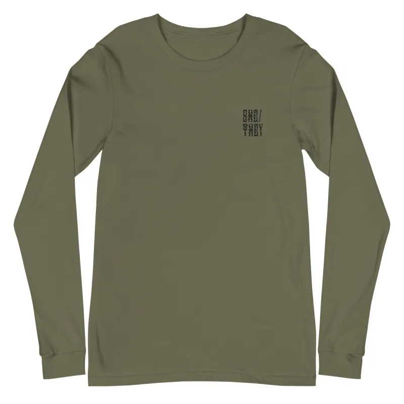 SHE/THEY LONG SLEEVE TEE sold by Otherwild