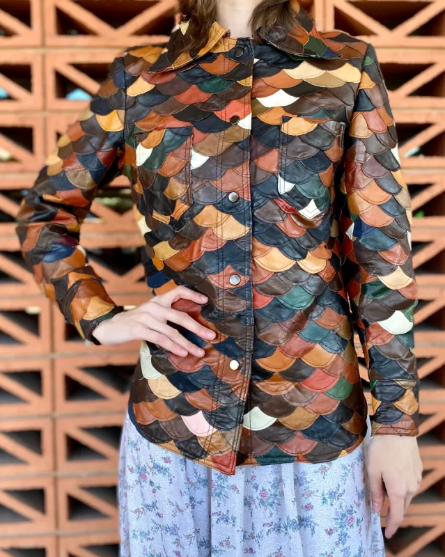 Earthy 60's Fishscale Jacket sold by Feathers Vintage
