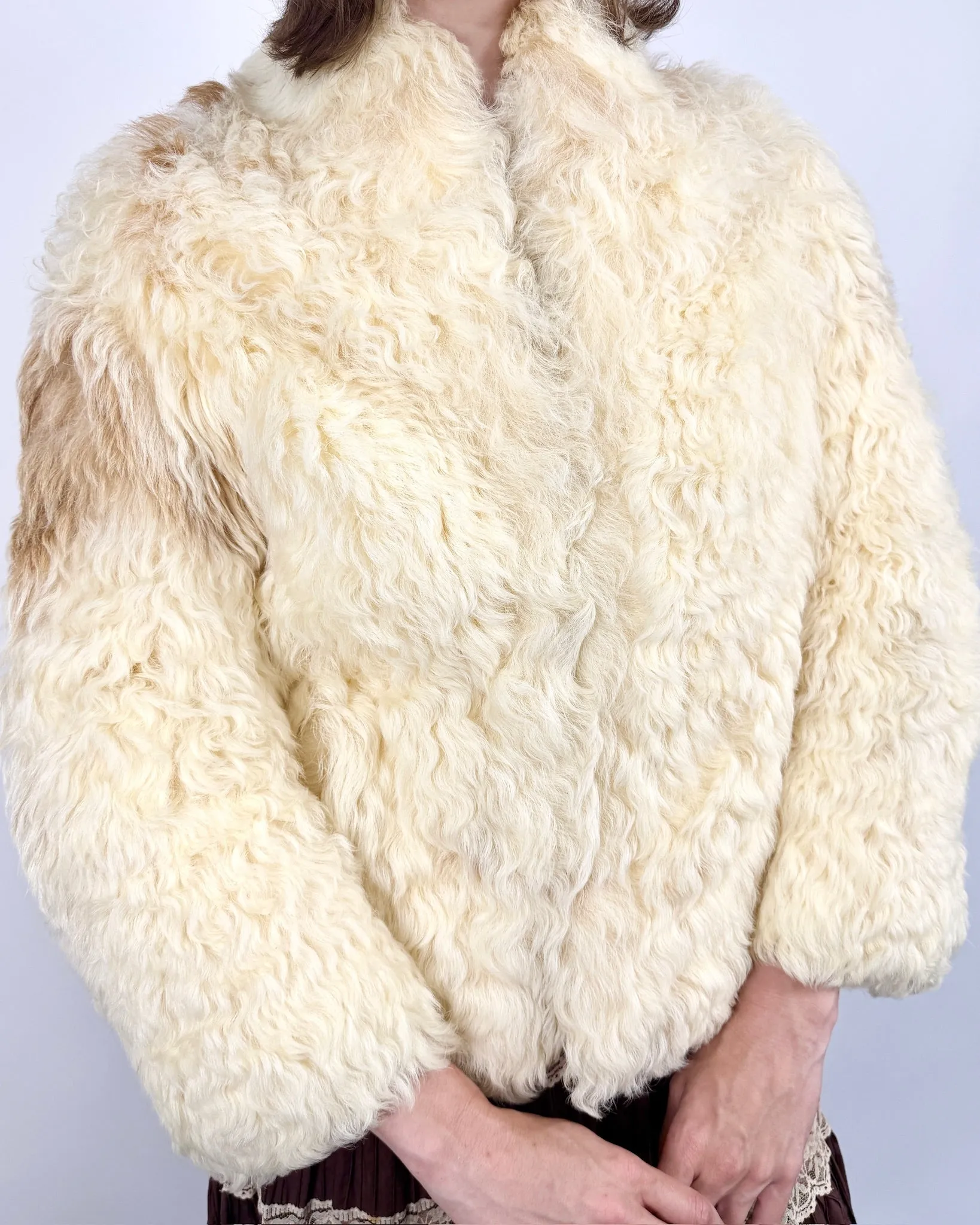 Curly Lamb Coat sold by Feathers Vintage product image thumbnail 2