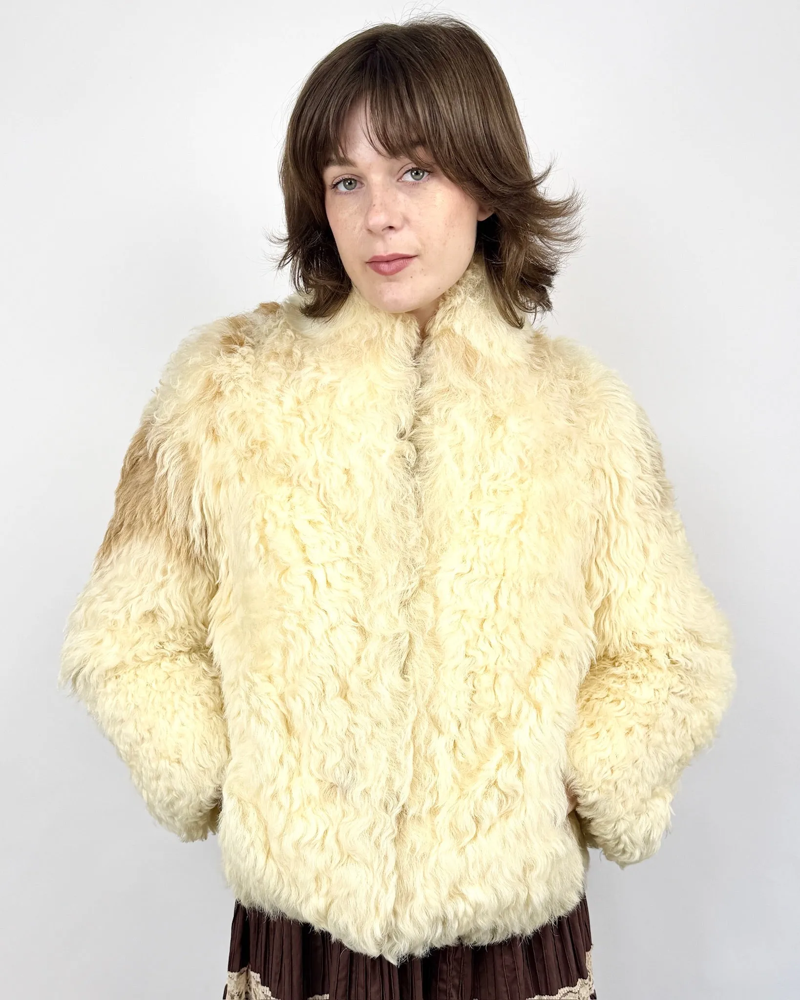 Curly Lamb Coat sold by Feathers Vintage