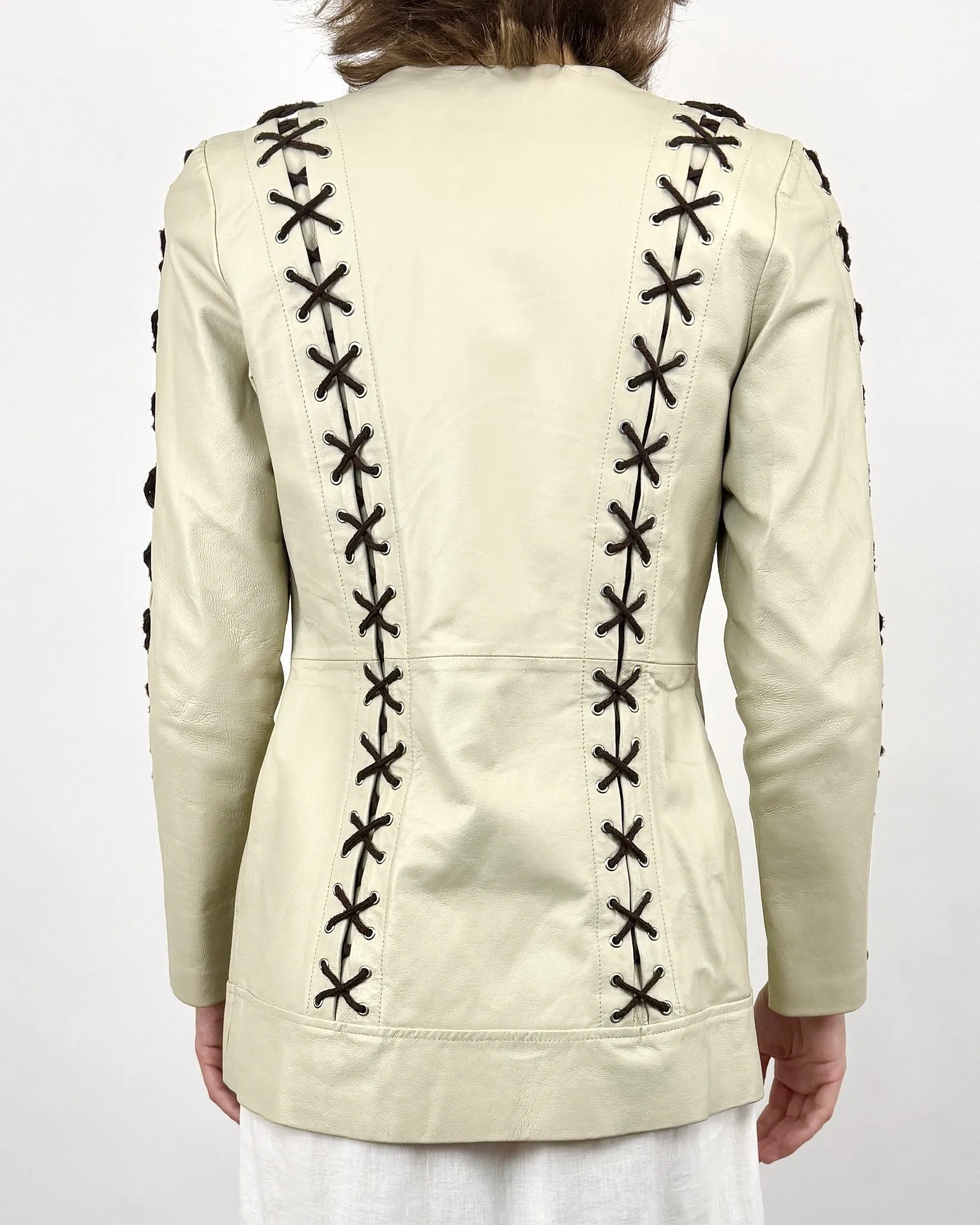 Don't Cross Me Lace Up Jacket sold by Feathers Vintage product image thumbnail 5