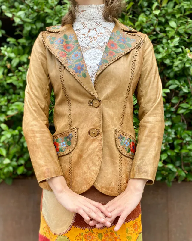Chestnut Char Floral Jacket sold by Feathers Vintage