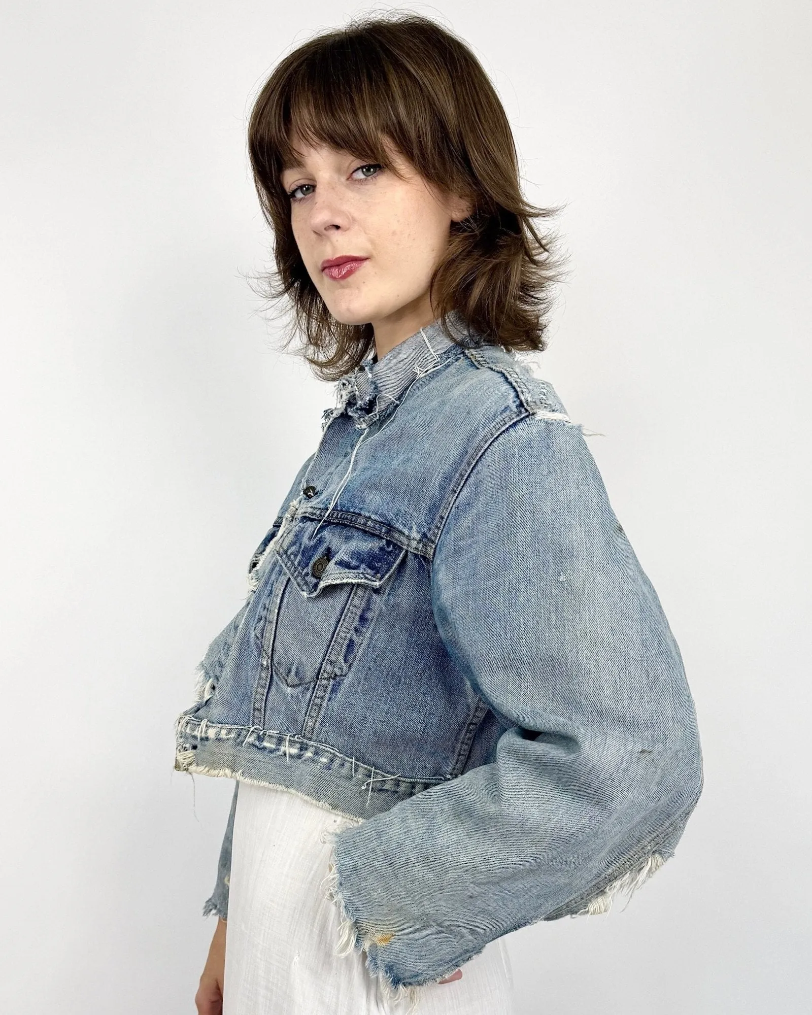 Thrashed AF Levi's Jacket sold by Feathers Vintage product image thumbnail 4