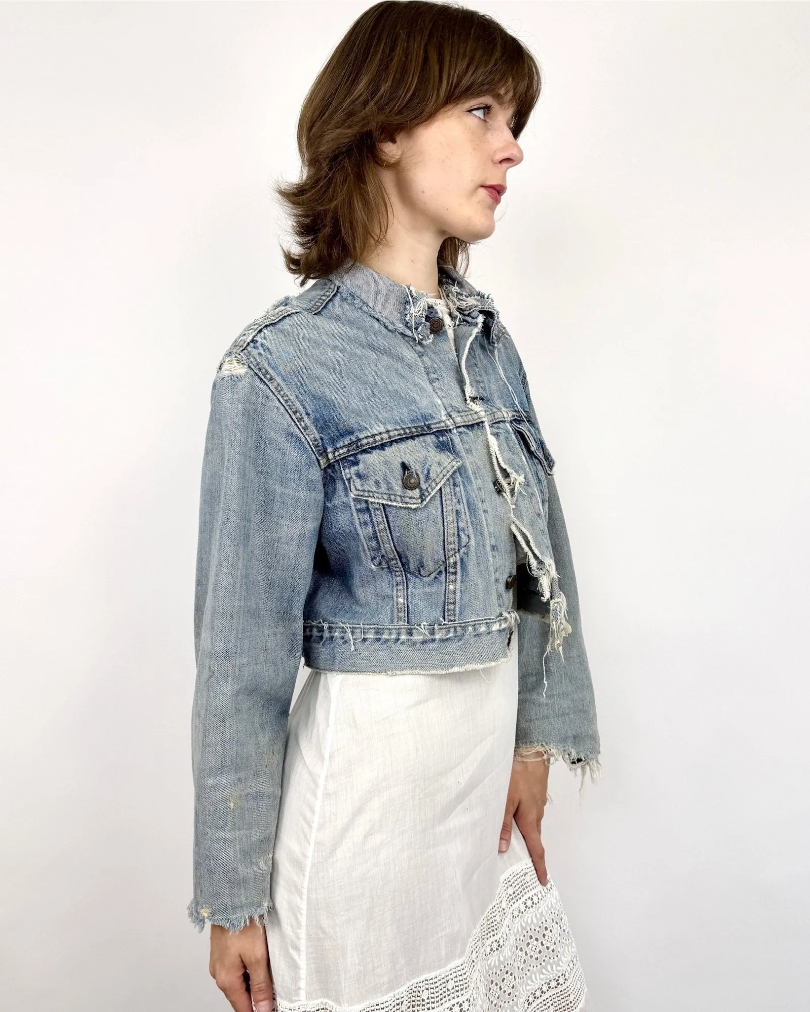 Thrashed AF Levi's Jacket sold by Feathers Vintage product image thumbnail 3
