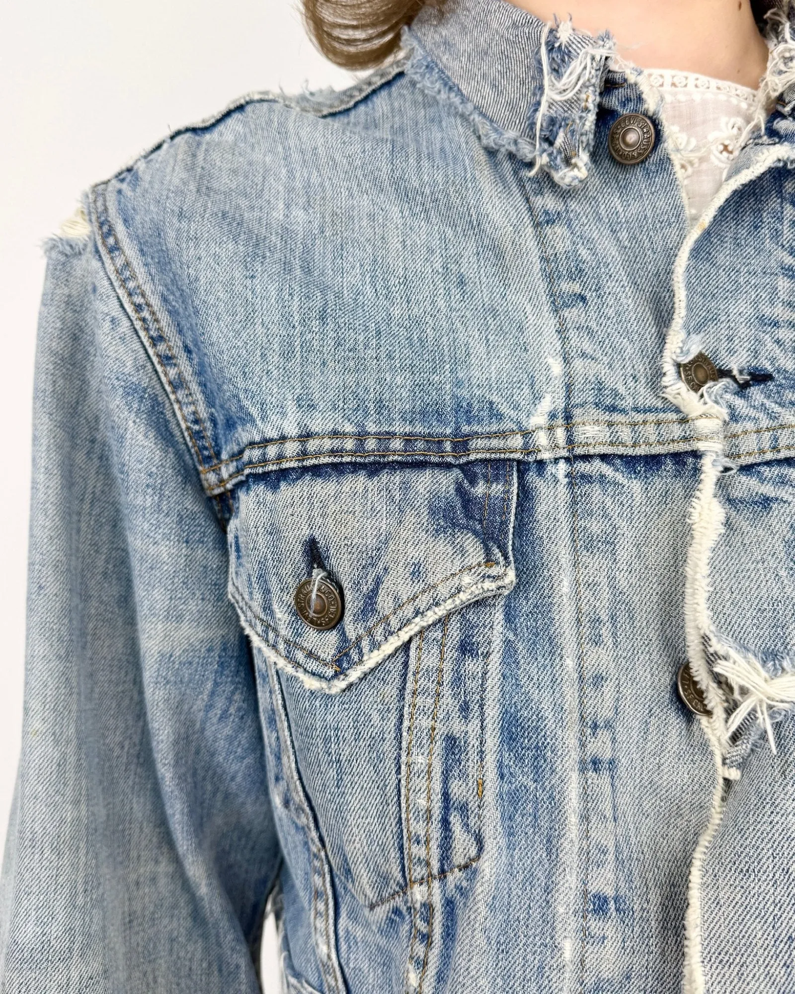 Thrashed AF Levi's Jacket sold by Feathers Vintage product image thumbnail 2