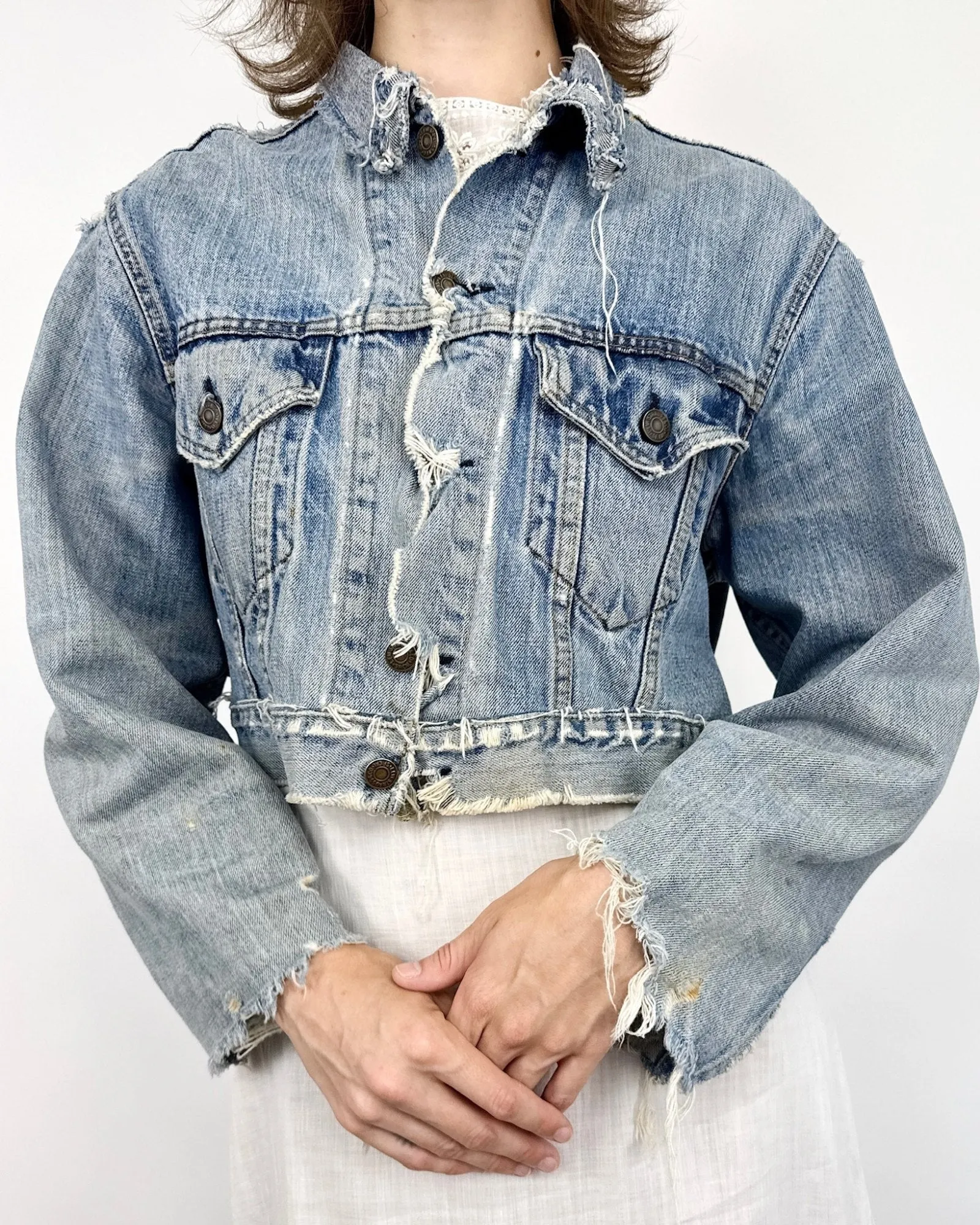 Thrashed AF Levi's Jacket sold by Feathers Vintage