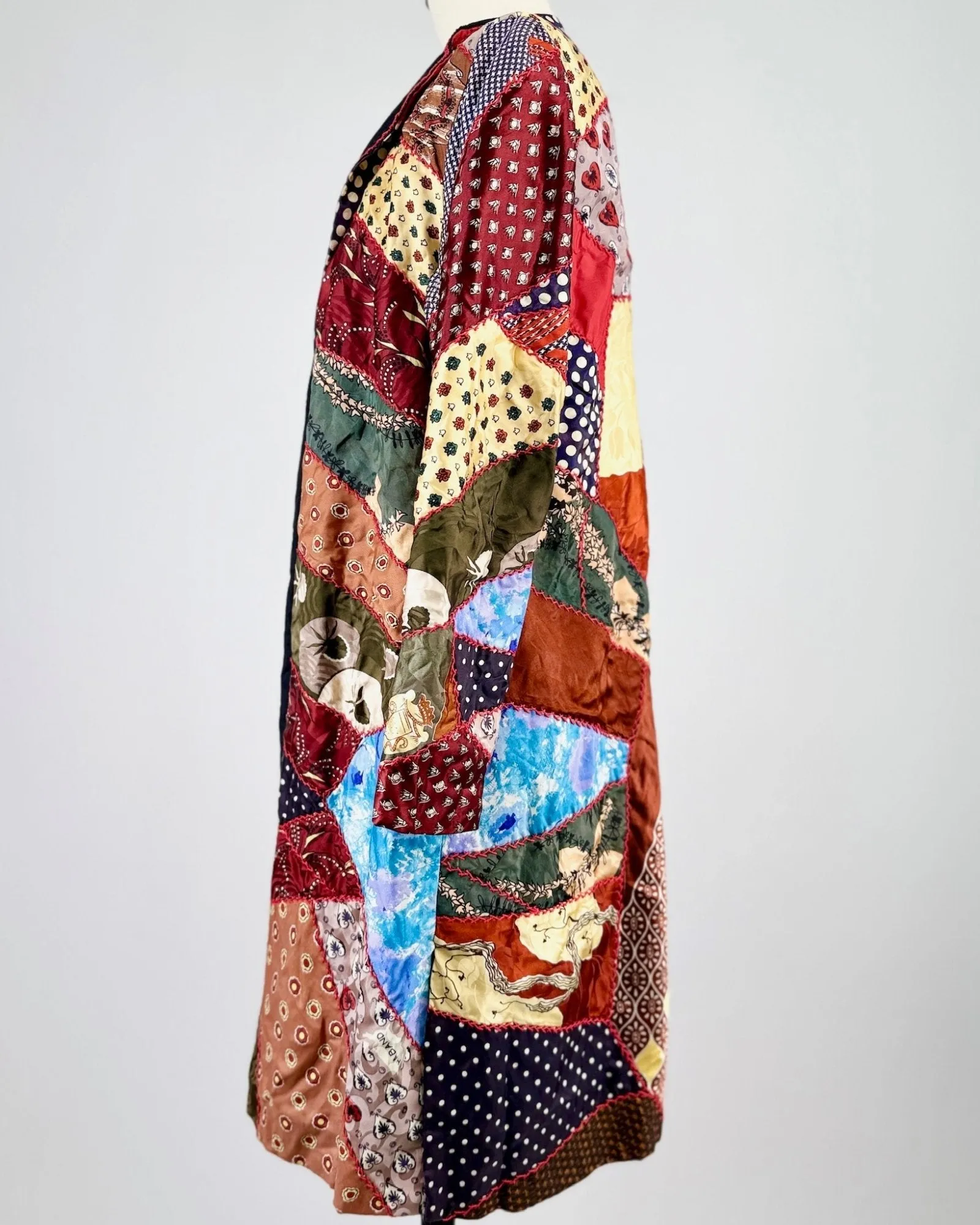 Quilt While You're Ahead 50s Patchwork Jacket sold by Feathers Vintage product image thumbnail 3