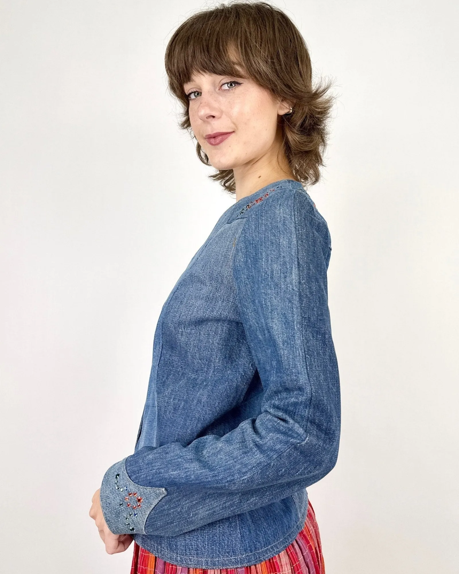 Levi's Rhinestone Denim Jacket sold by Feathers Vintage product image thumbnail 3