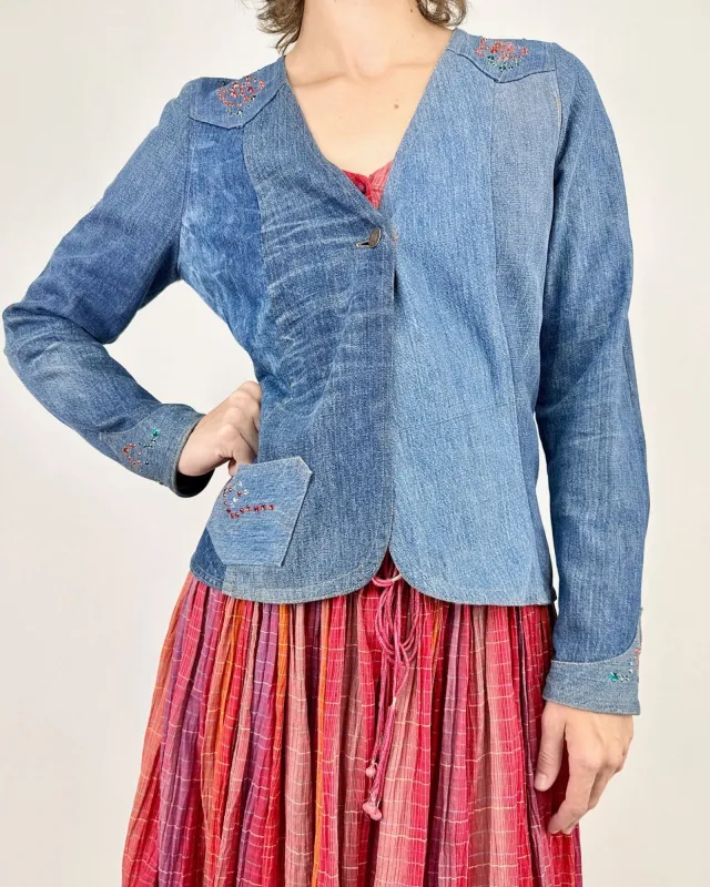 Levi's Rhinestone Denim Jacket sold by Feathers Vintage