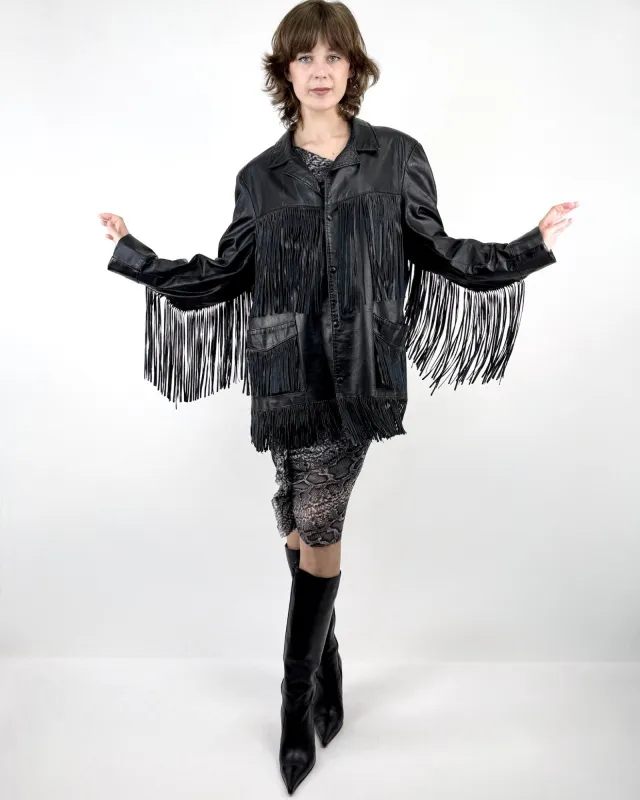 Dark Side of the Moon Fringe Jacket sold by Feathers Vintage
