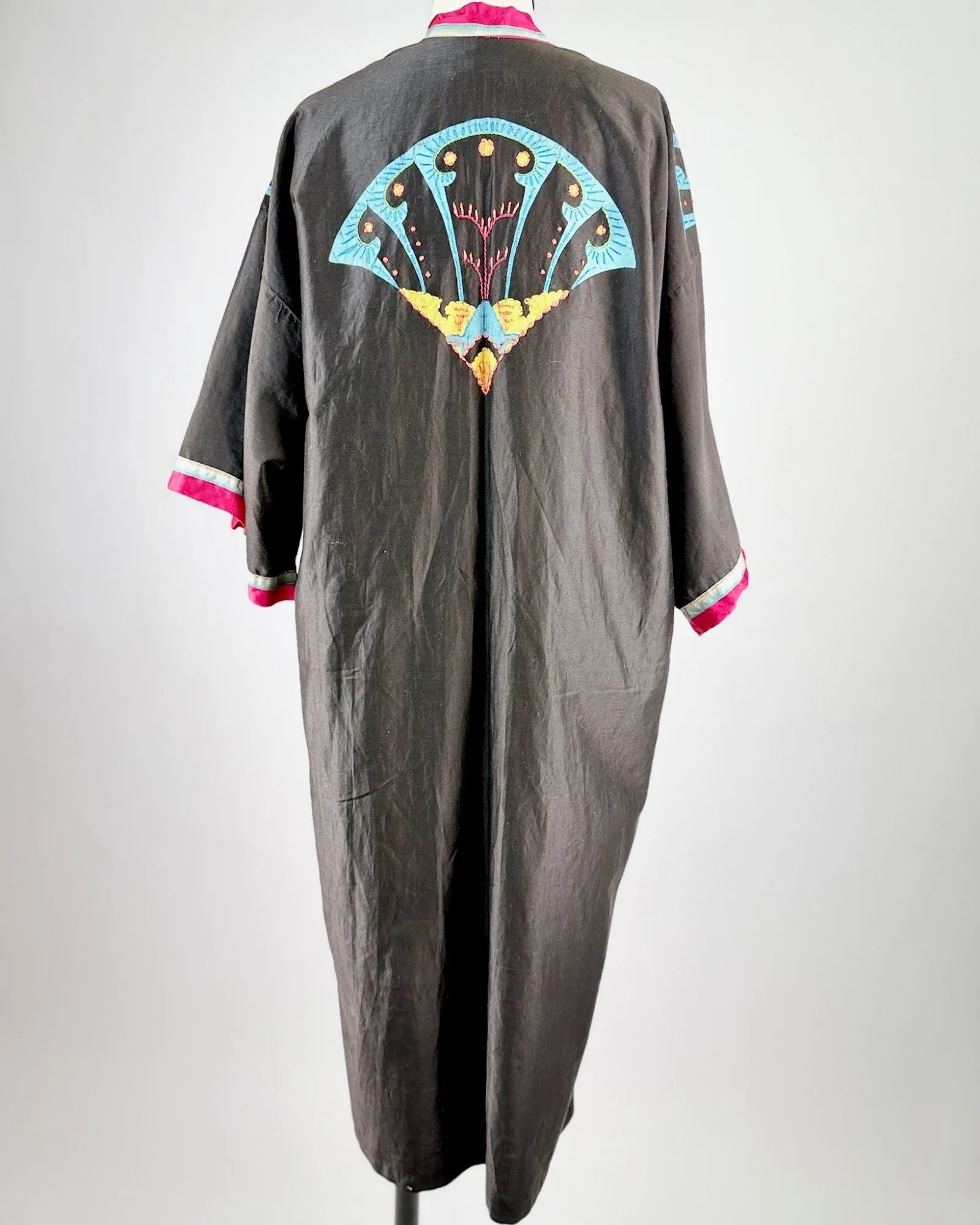 Colorful Nights Embroidered Robe sold by Feathers Vintage product image thumbnail 5