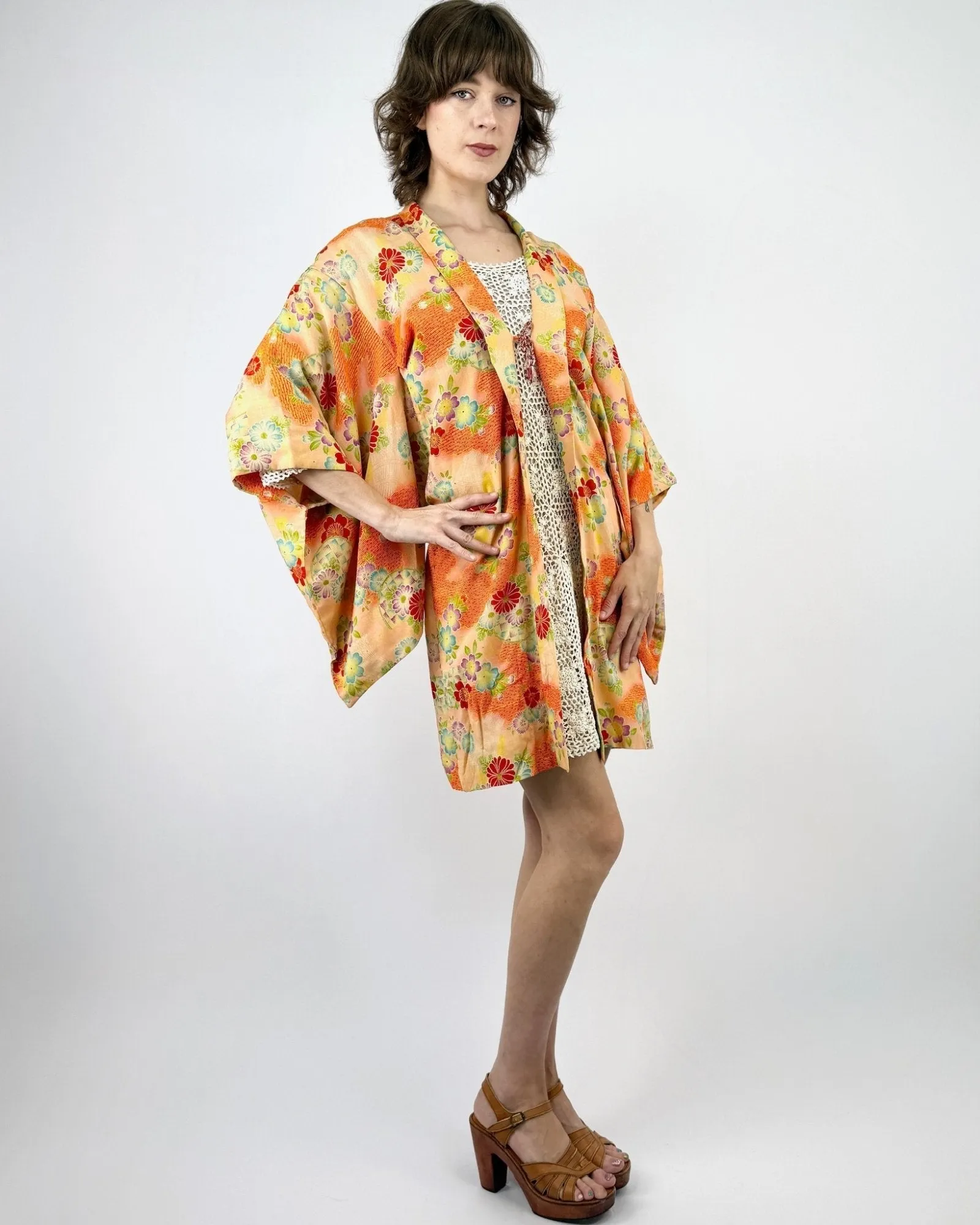 Orange Blossom Floral Kimono sold by Feathers Vintage product image thumbnail 5