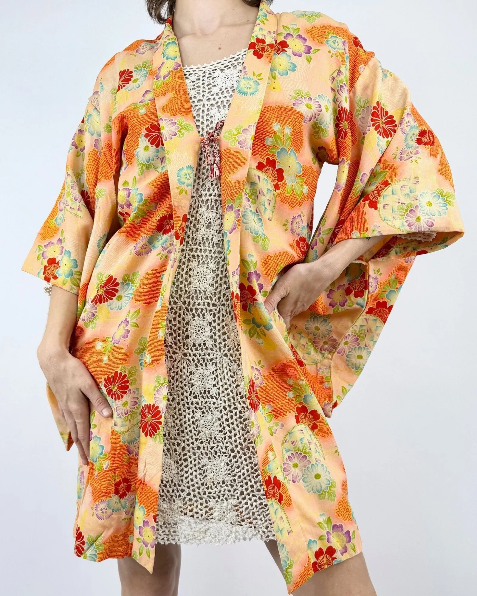 Orange Blossom Floral Kimono sold by Feathers Vintage product image thumbnail 2
