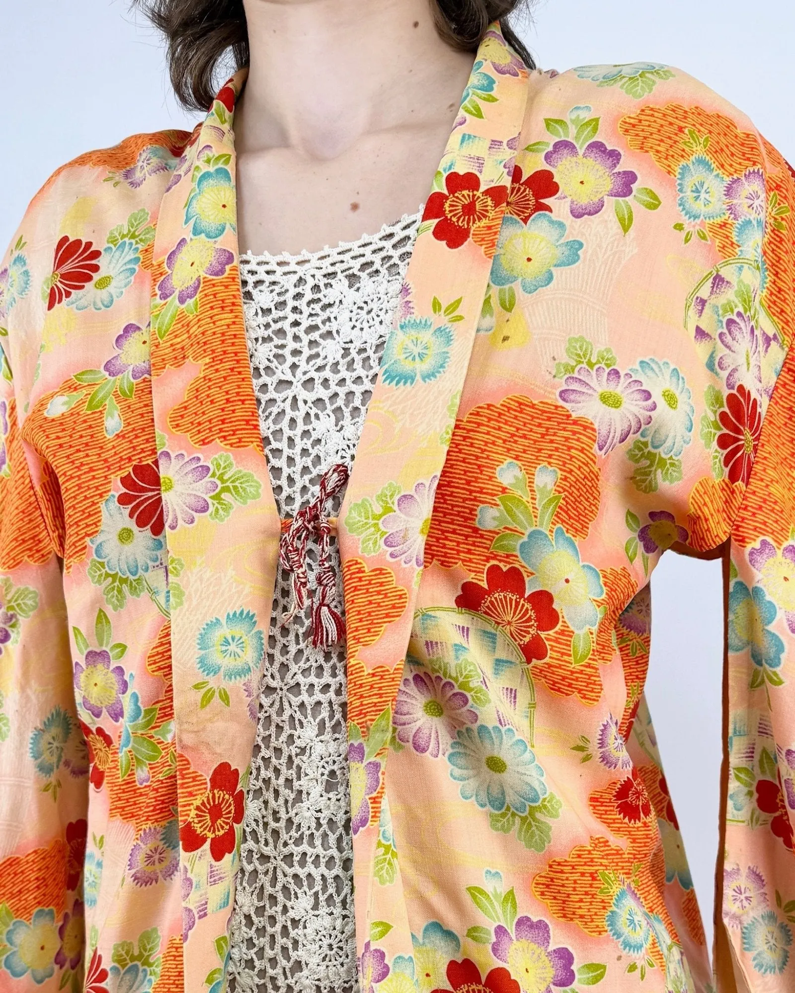 Orange Blossom Floral Kimono sold by Feathers Vintage product image thumbnail 3