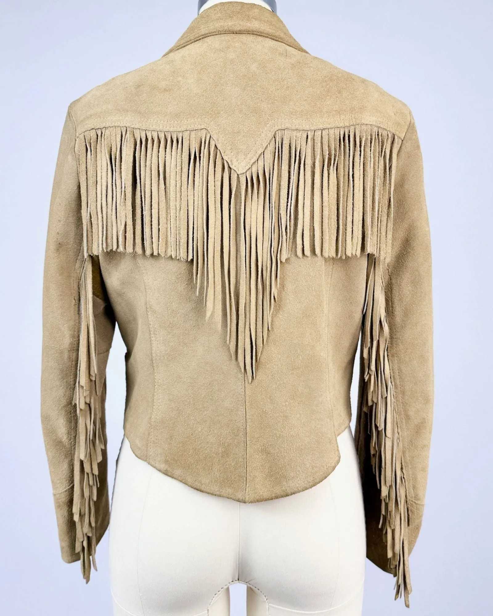 Pioneer Tan Suede Fringe Jacket sold by Feathers Vintage product image thumbnail 5