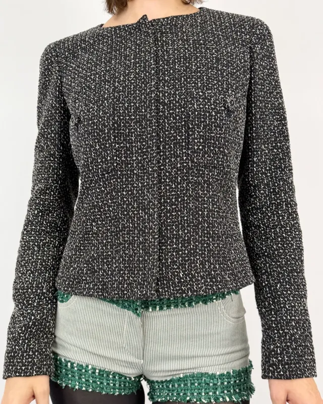 *Anniversary* Chanel Dual Tones Tweed Blazer sold by Feathers Vintage
