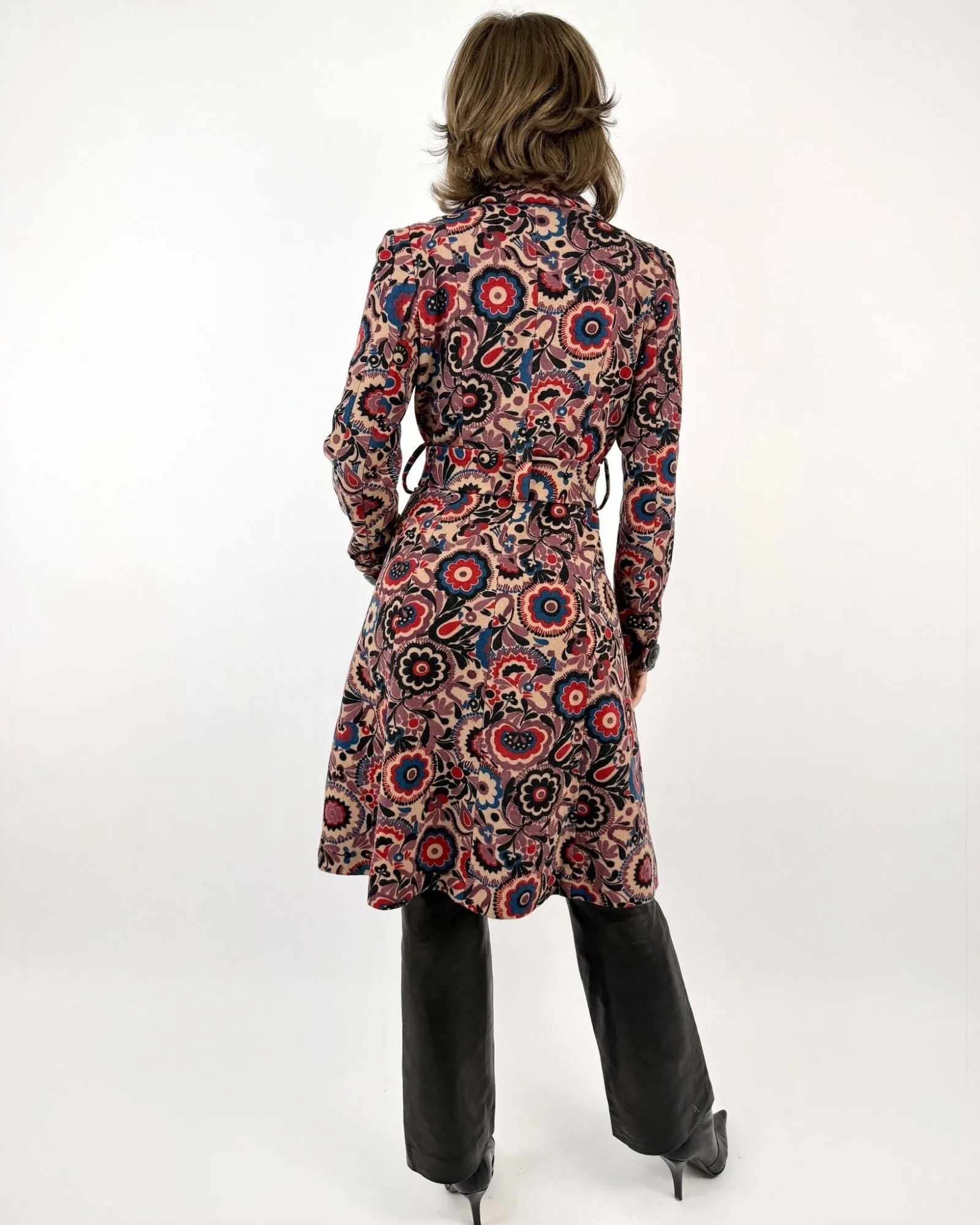 90s Betsey Johnson Floral Trench Coat sold by Feathers Vintage product image thumbnail 5