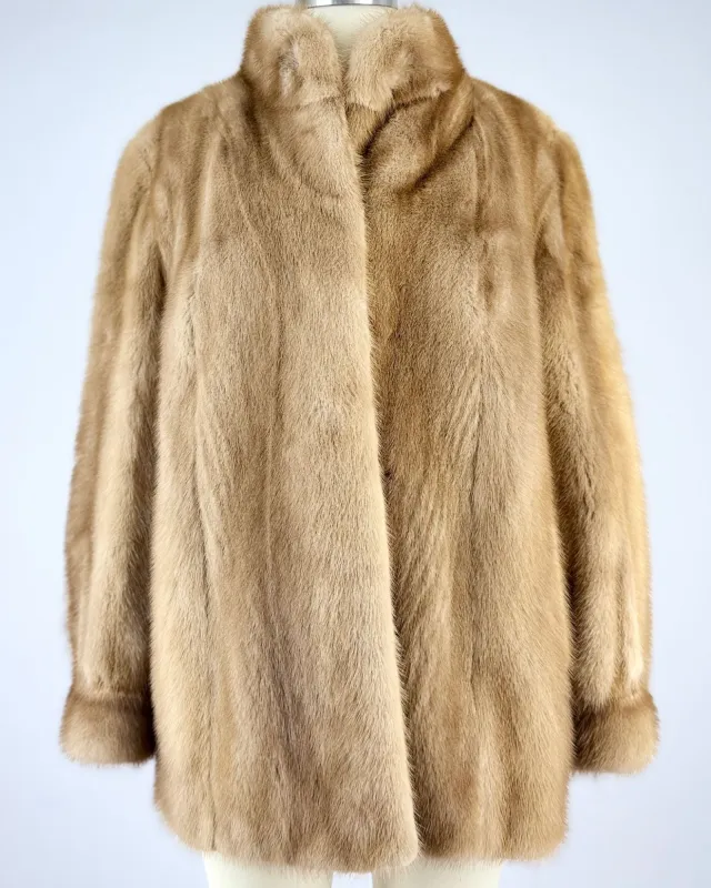 Tenenbaums Tan Mink coat sold by Feathers Vintage
