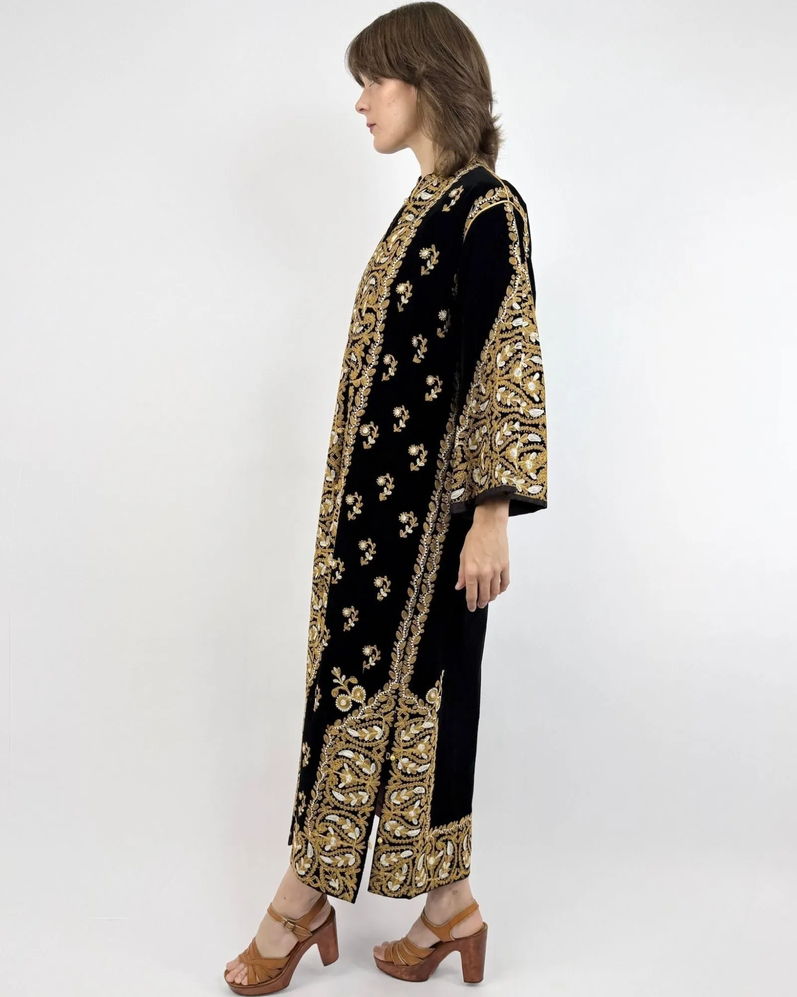 Gold Dust Woman Embroidered Velvet Duster sold by Feathers Vintage product image thumbnail 4
