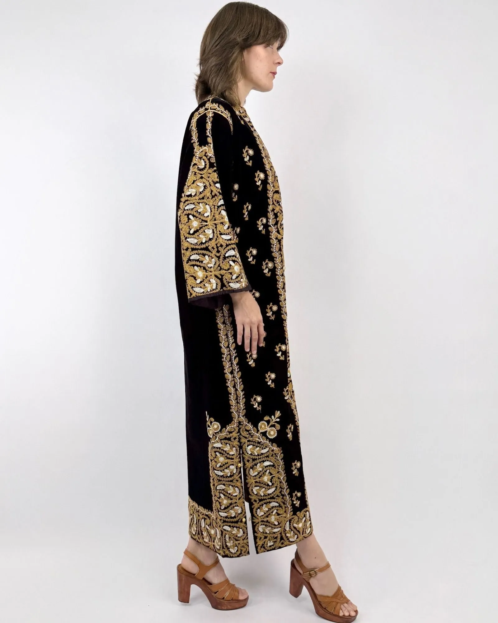 Gold Dust Woman Embroidered Velvet Duster sold by Feathers Vintage product image thumbnail 3