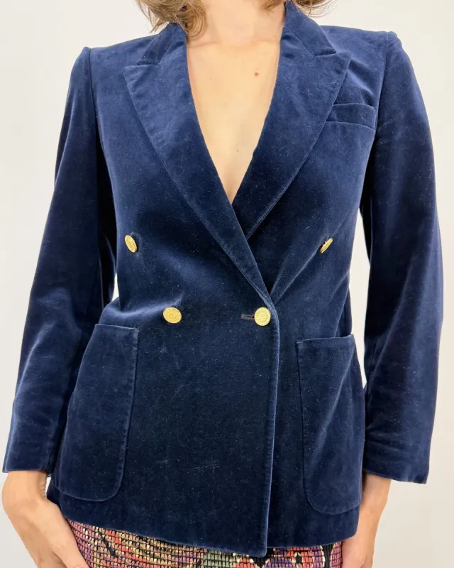 Pierre Cardin French New Wave Velvet Blazer sold by Feathers Vintage